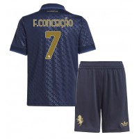 Camiseta Juventus Francisco Conceicao #7 Tercera Equipación para niños 2024-25 manga corta (+ pantalones cortos)